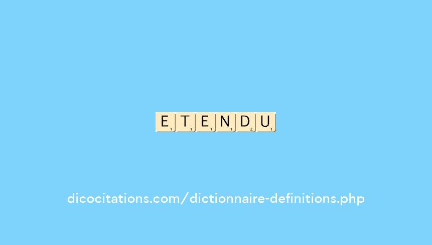 etendu etendu