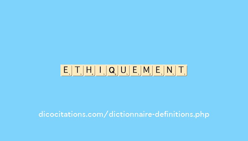 ethiquement ethiquement