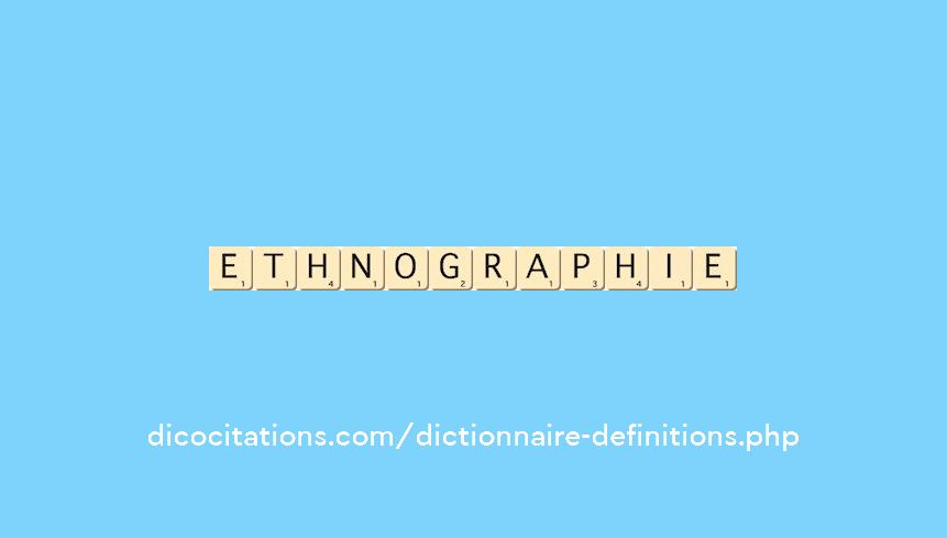 ethnographie ethnographie