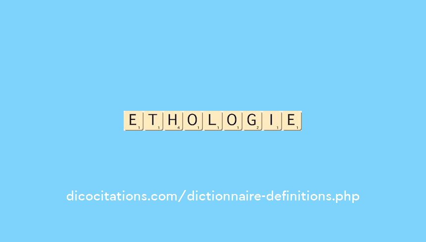 ethologie ethologie