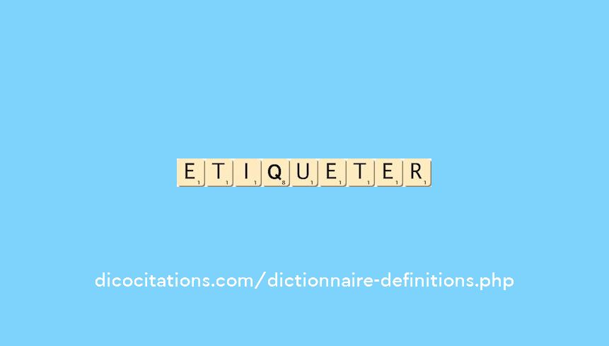 etiqueter etiqueter