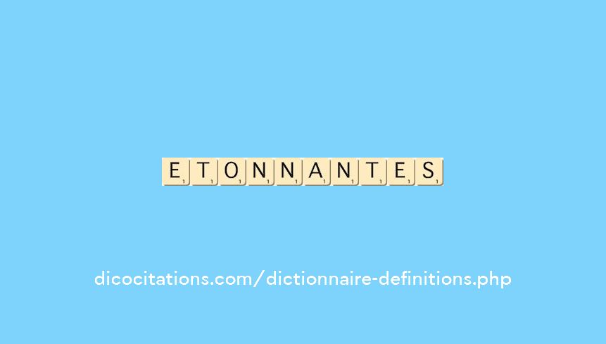 etonnantes