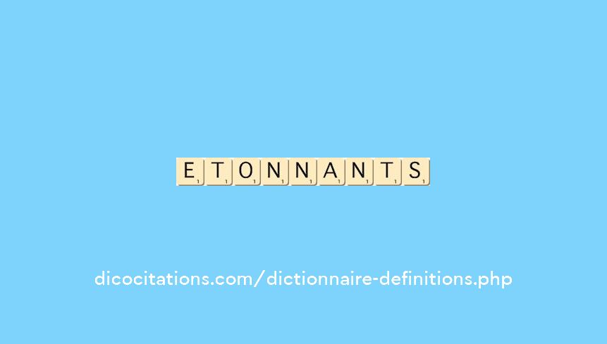 etonnants etonnants