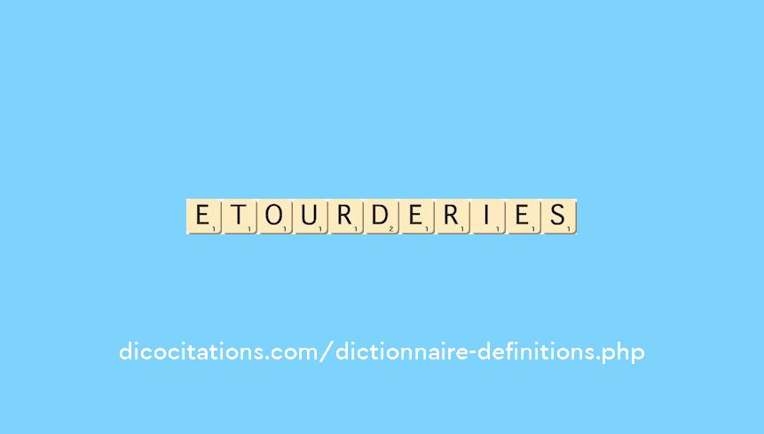 etourderies etourderies