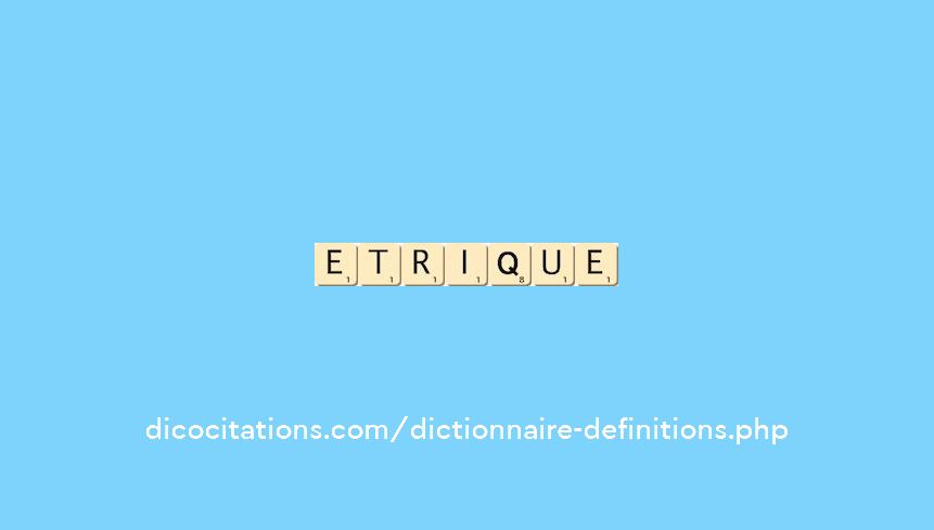 etrique etrique