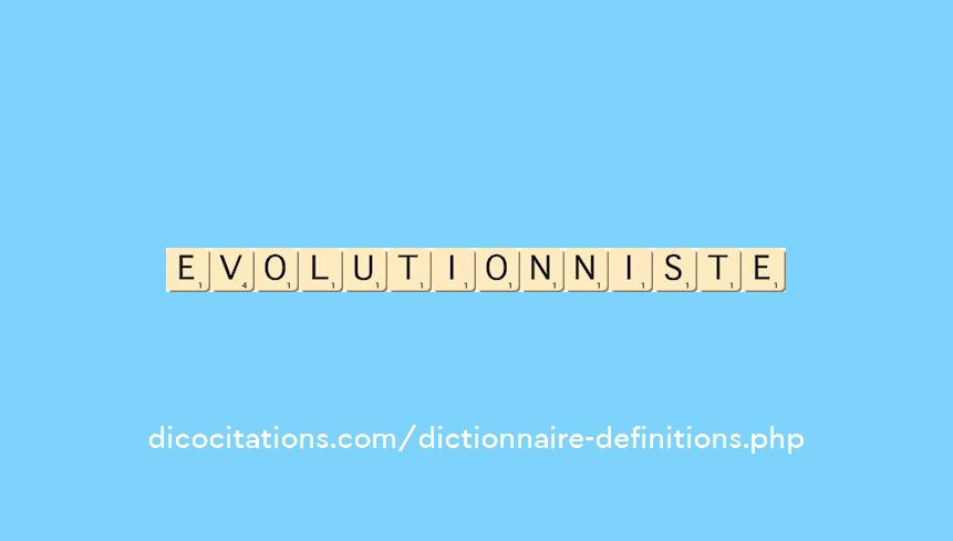 evolutionniste