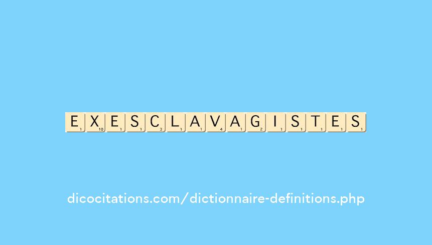 ex-esclavagistes ex-esclavagistes