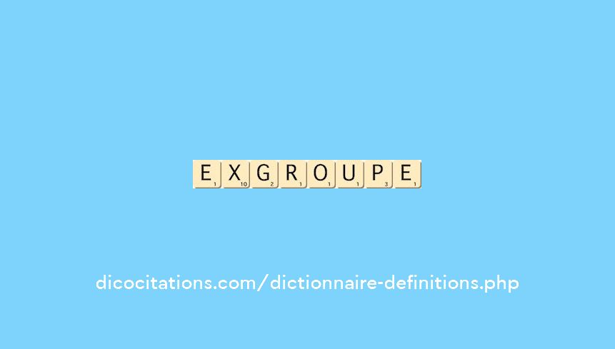 ex-groupe ex-groupe
