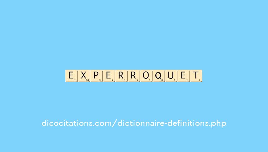 ex-perroquet ex-perroquet