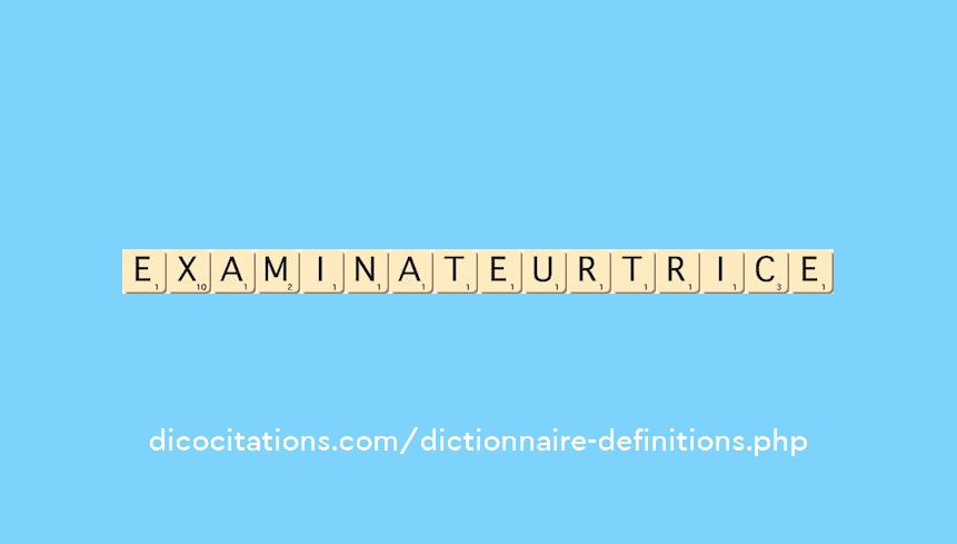 examinateur--trice