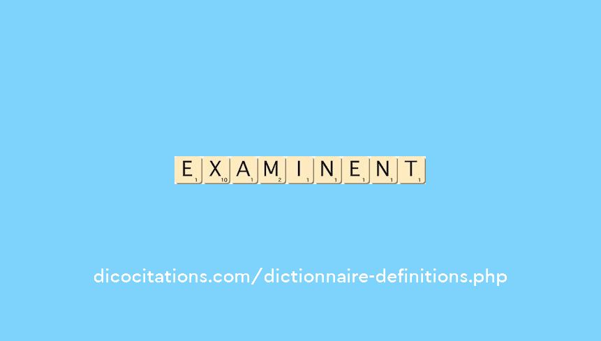 examinent examinent
