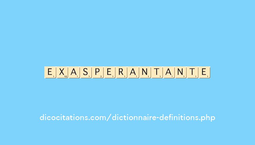 exasperant--ante