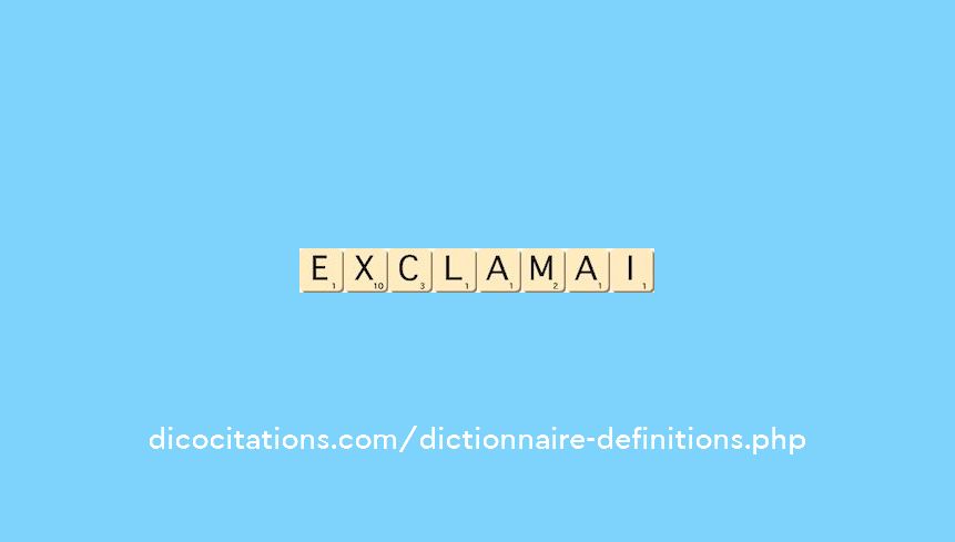 exclamai exclamai
