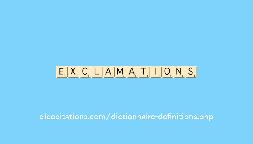 exclamations