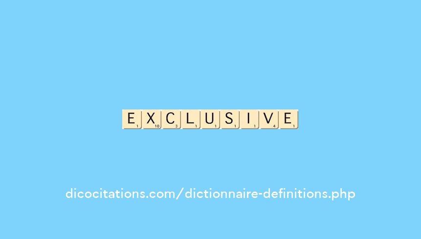 exclusive exclusive