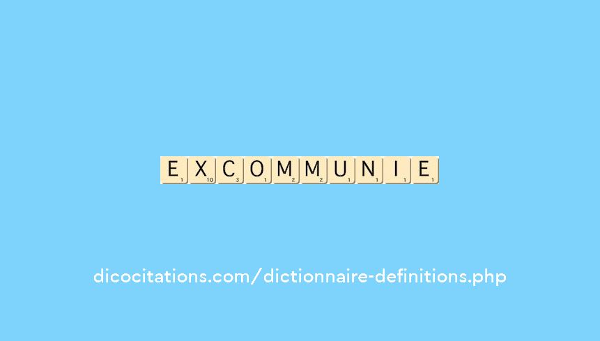 excommunie excommunie