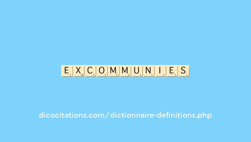 excommunies excommunies