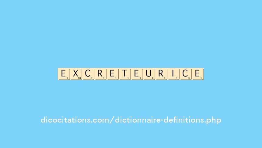 excreteur--ice