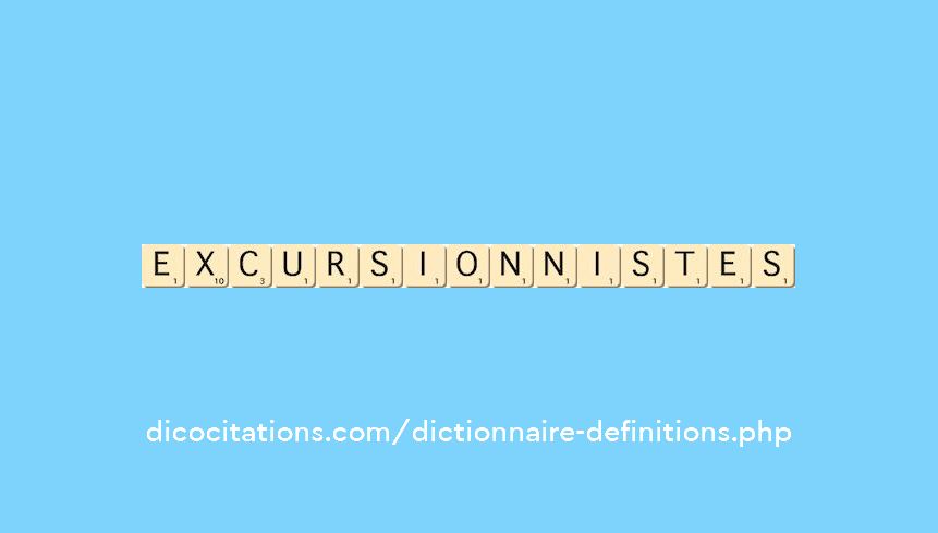 excursionnistes excursionnistes