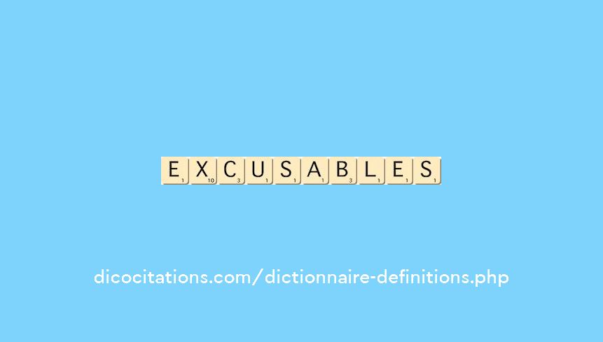 excusables excusables