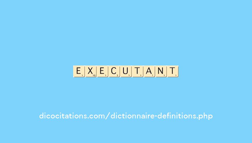 executant executant