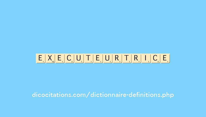 executeur--trice