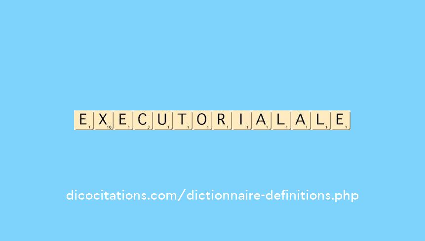 executorial--ale