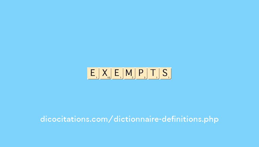exempts exempts