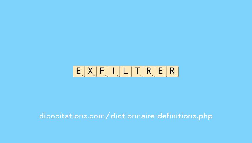 exfiltrer