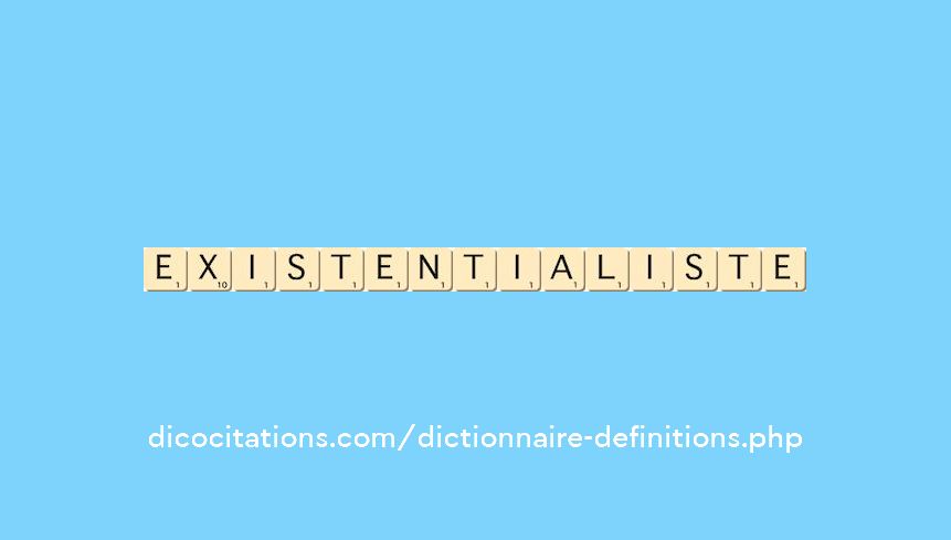 existentialiste existentialiste