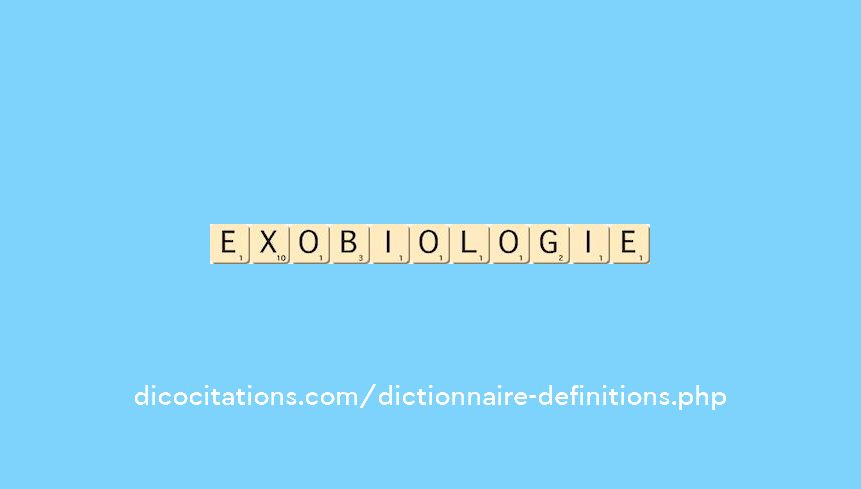 exobiologie exobiologie