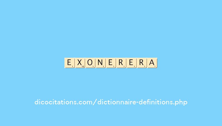 exonerera exonerera