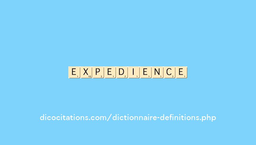 expedience