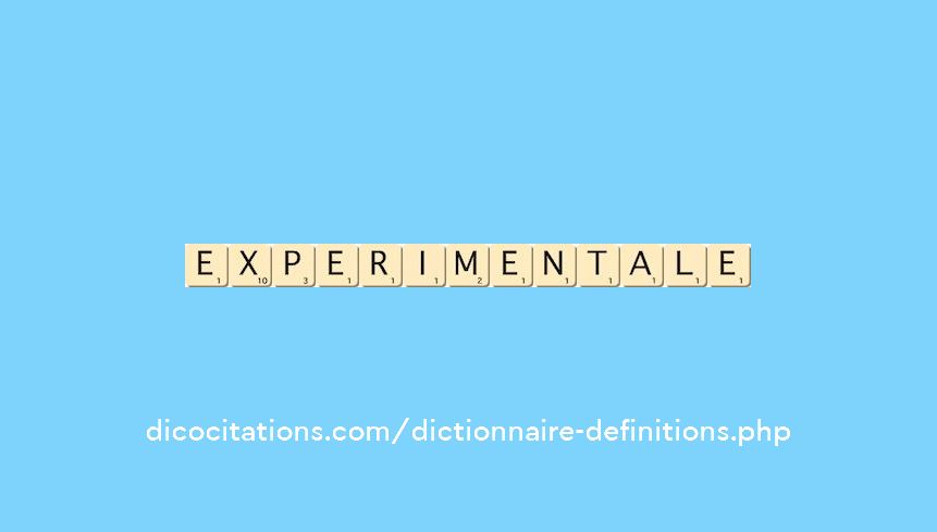 experimentale experimentale