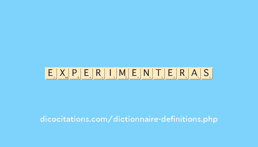 experimenteras experimenteras