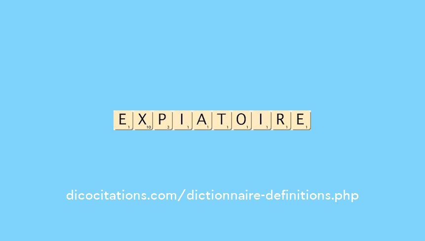 expiatoire expiatoire