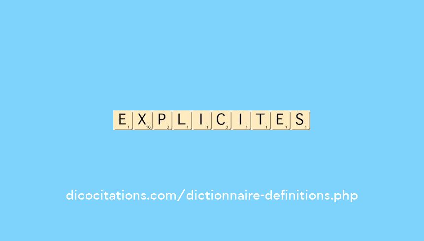 explicites explicites
