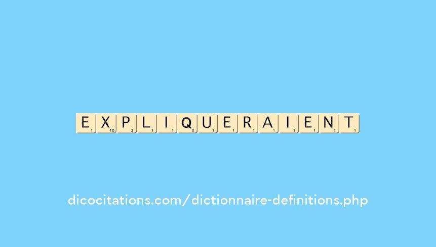 expliqueraient expliqueraient