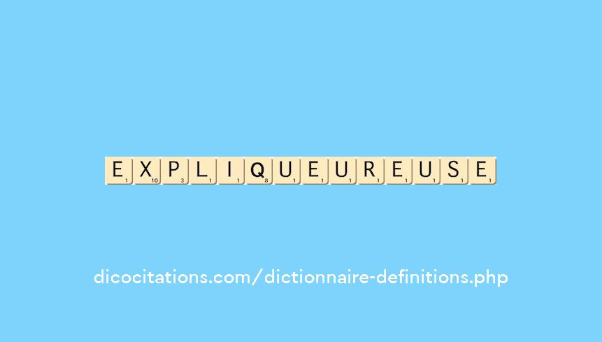expliqueur--euse