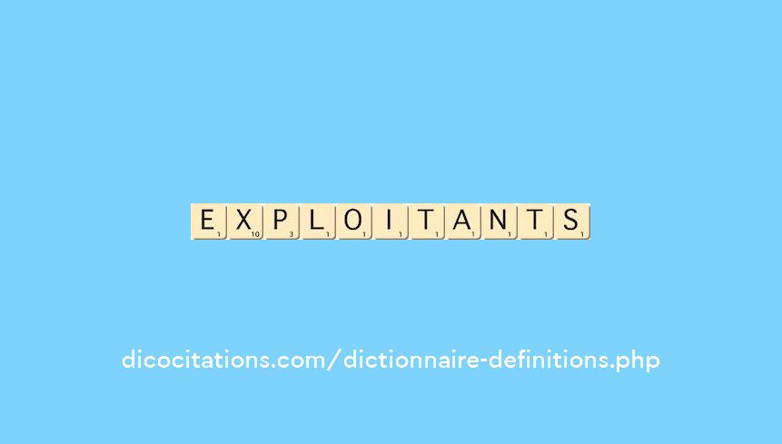exploitants exploitants