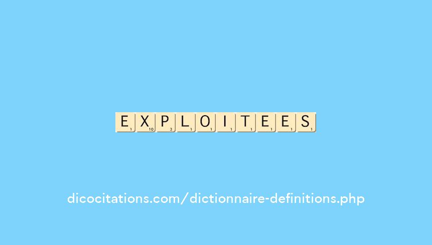 exploitees exploitees