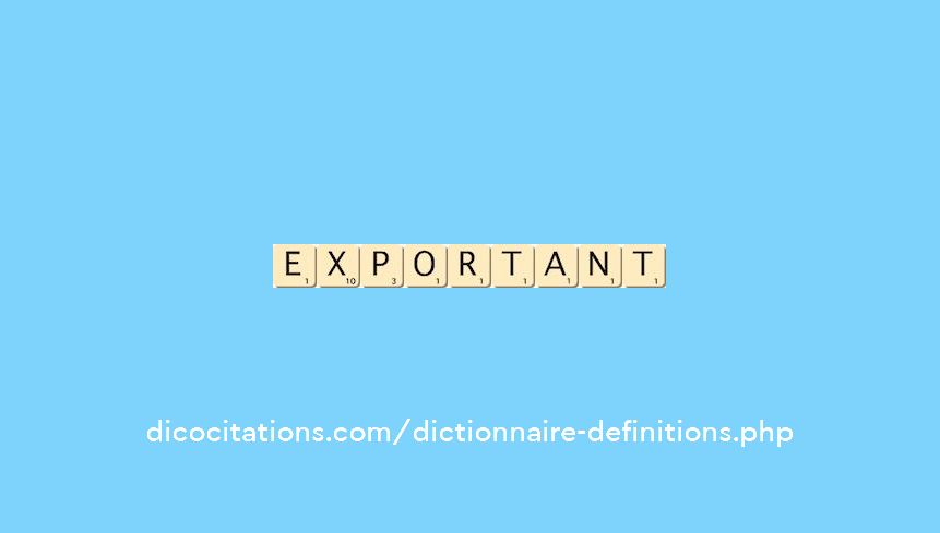 exportant exportant