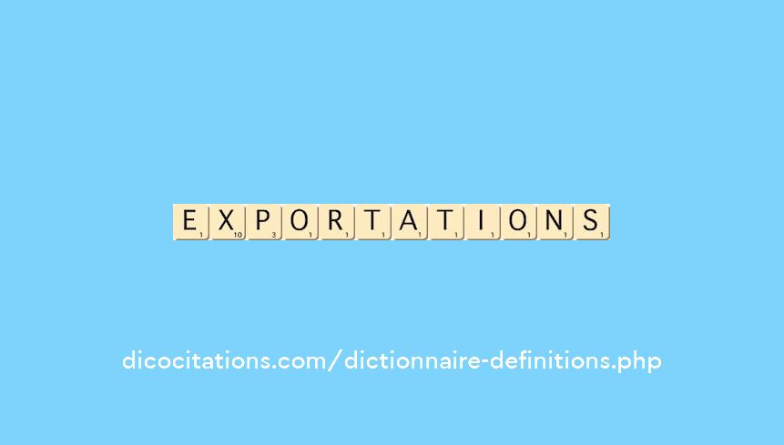 exportations