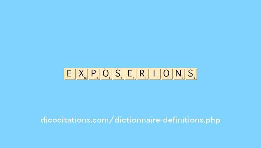 exposerions exposerions