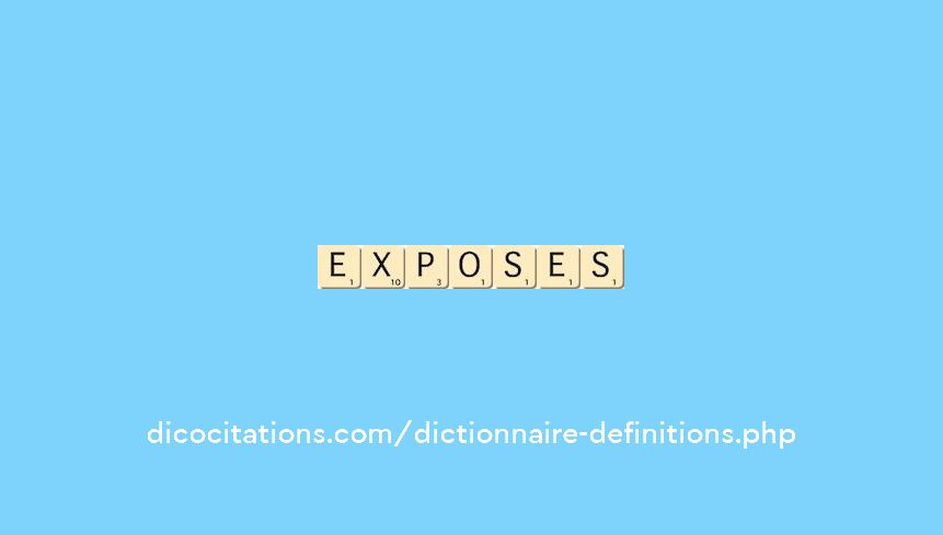 exposes exposes