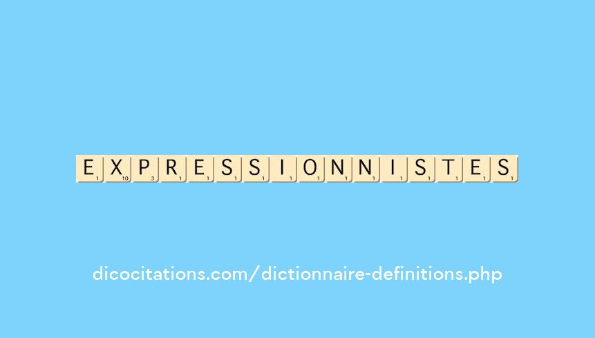 expressionnistes expressionnistes