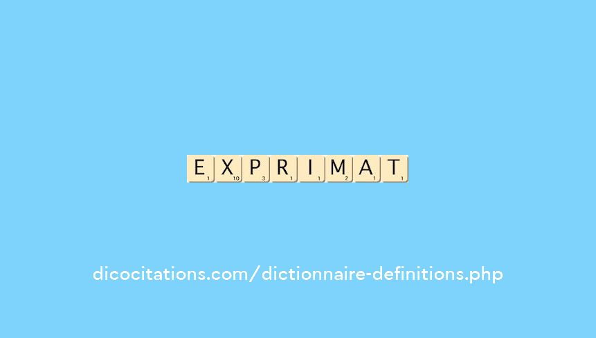 exprimat exprimat