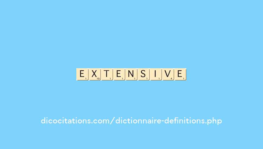 extensive extensive
