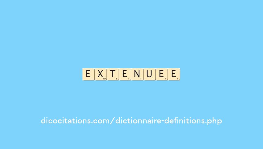 extenuee extenuee