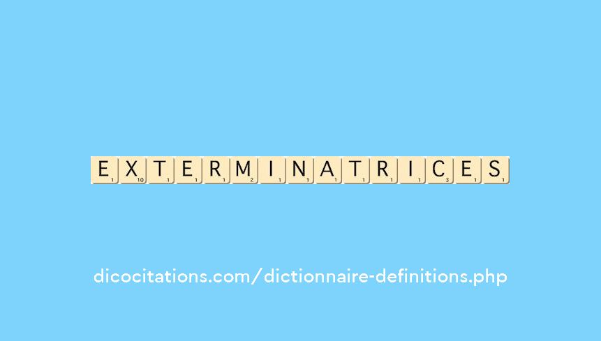 exterminatrices exterminatrices